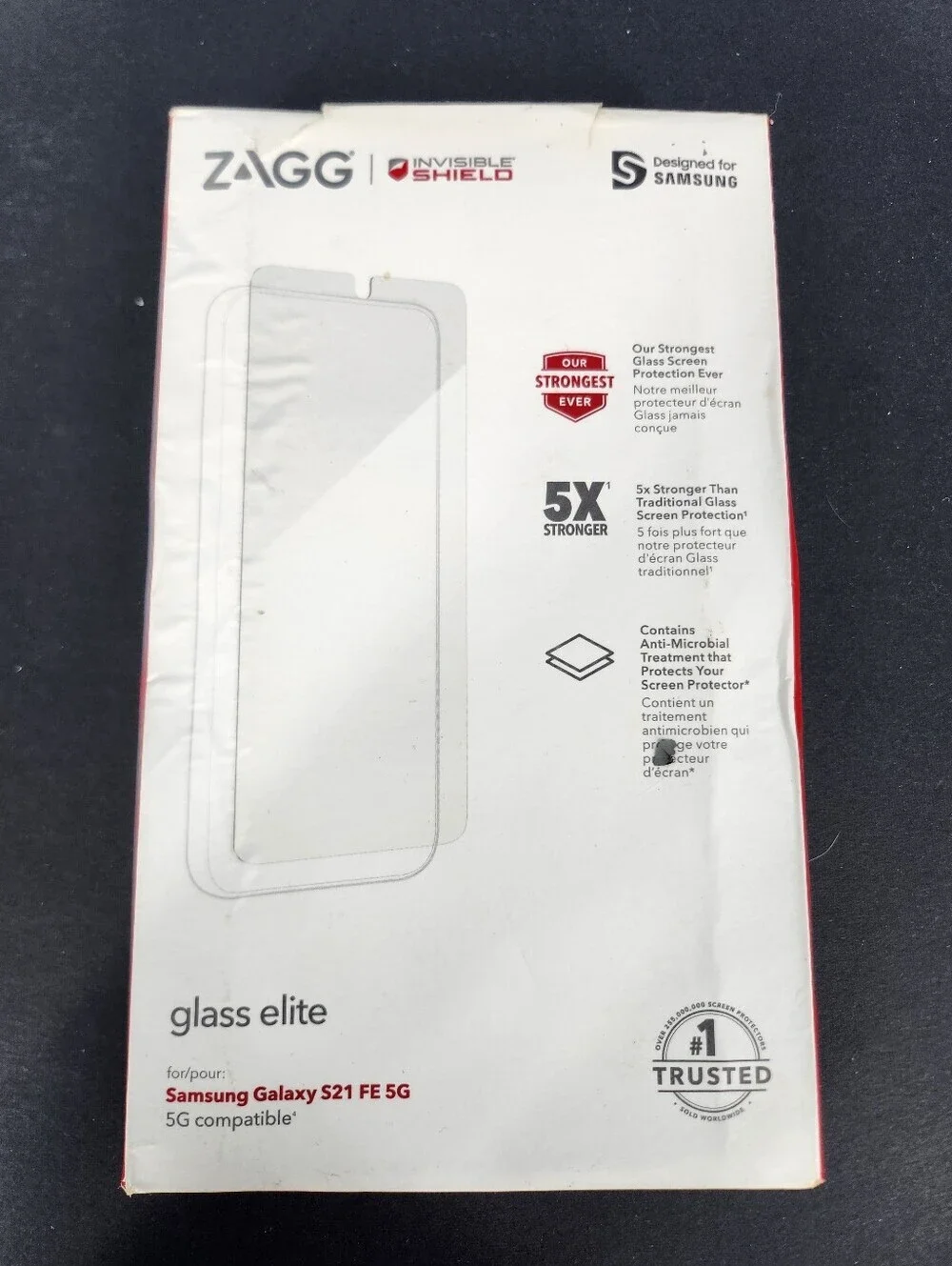 ZAGG Glass Elite Screen Protector for Samsung Galaxy S21 FE 5G - New In Box